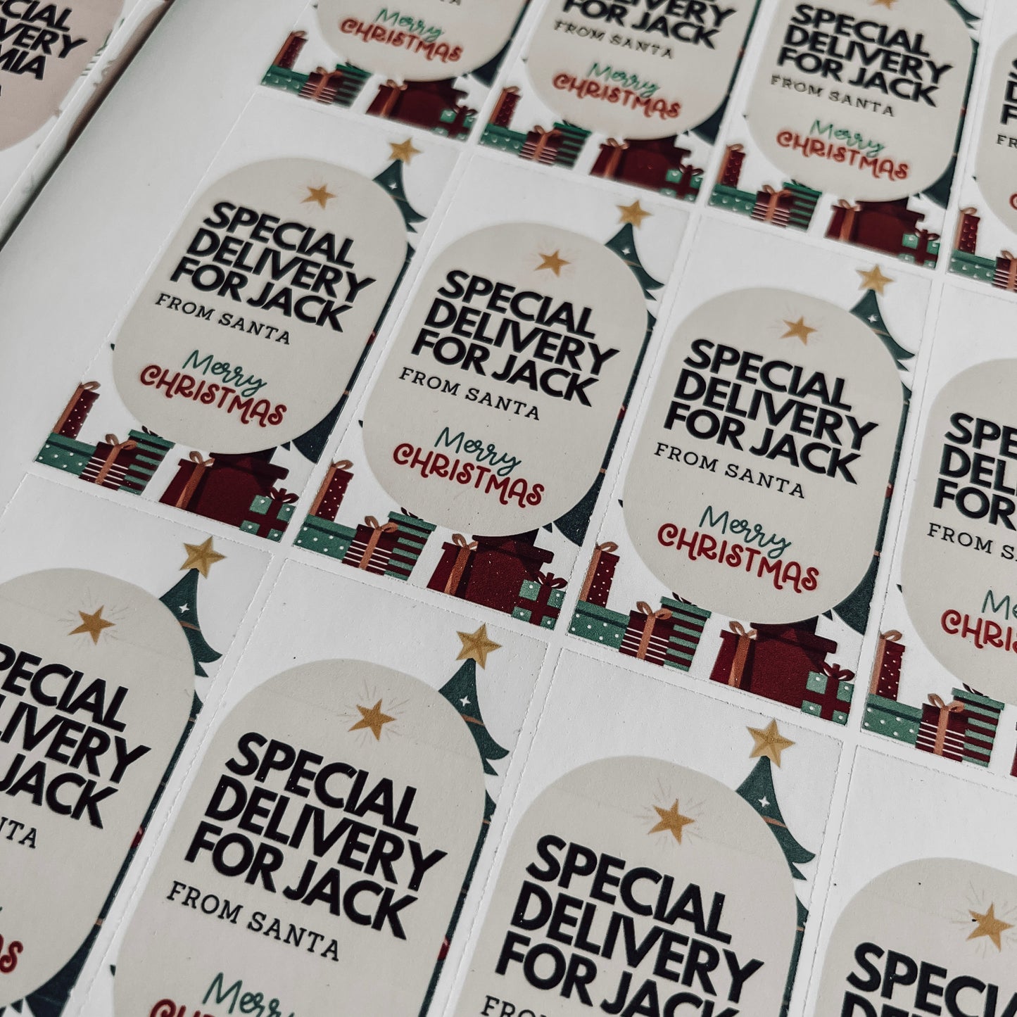 The Christmas Gift Stickers