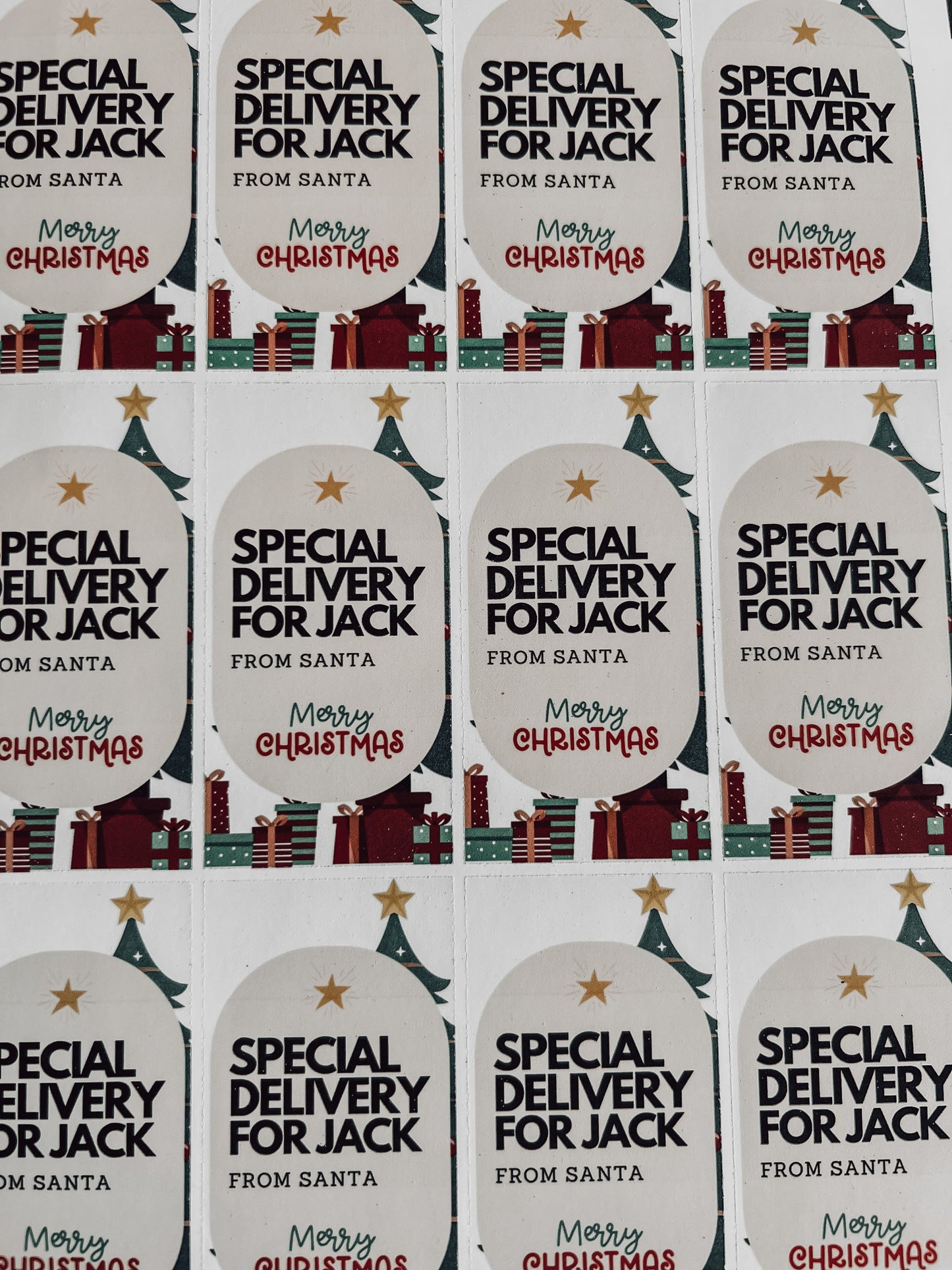 The Christmas Gift Stickers