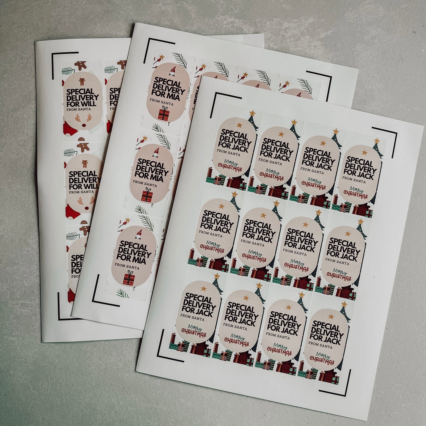 The Christmas Gift Stickers