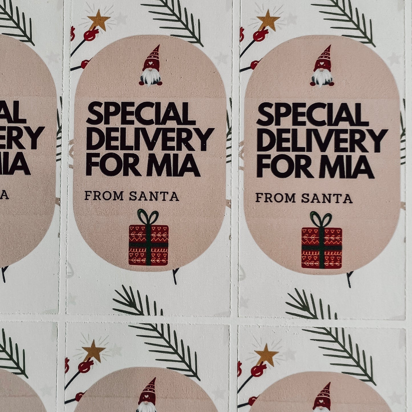 The Christmas Gift Stickers