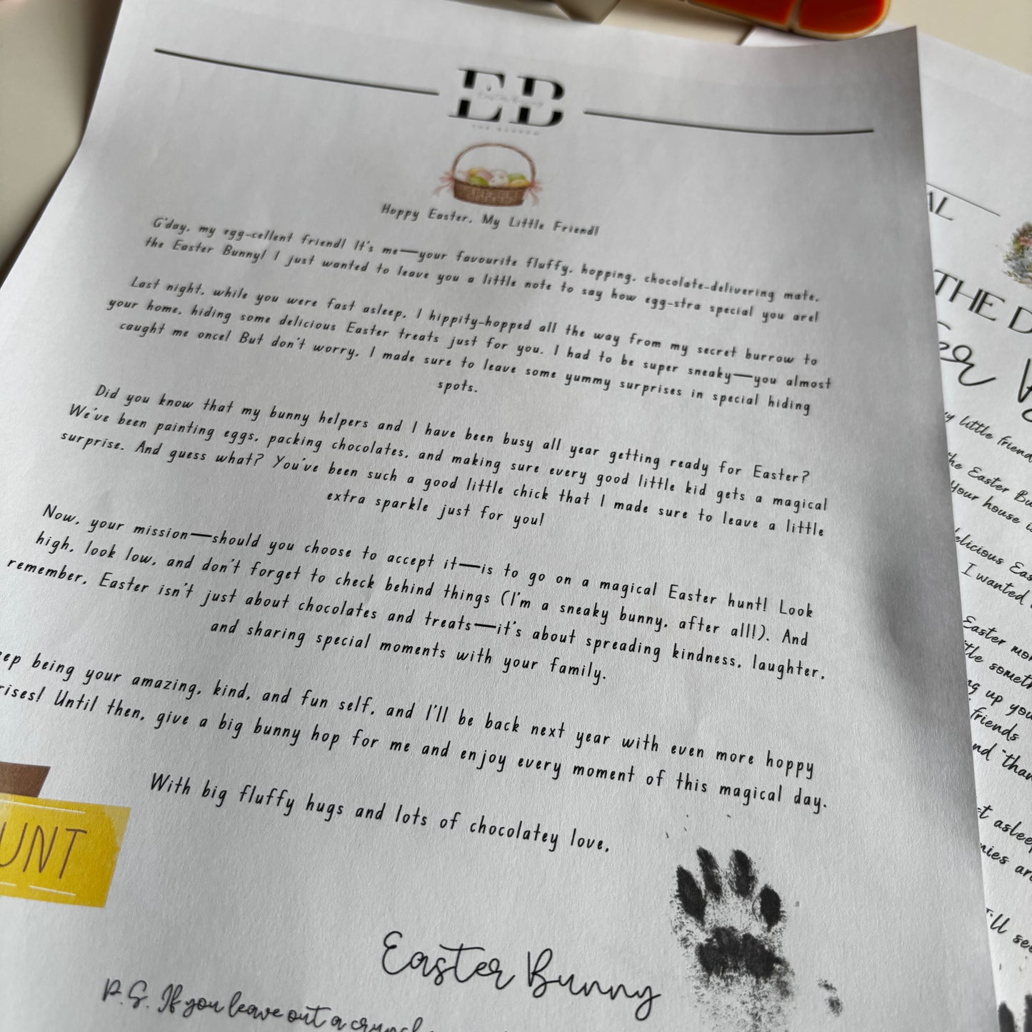 The Letter from the Easter Bunny