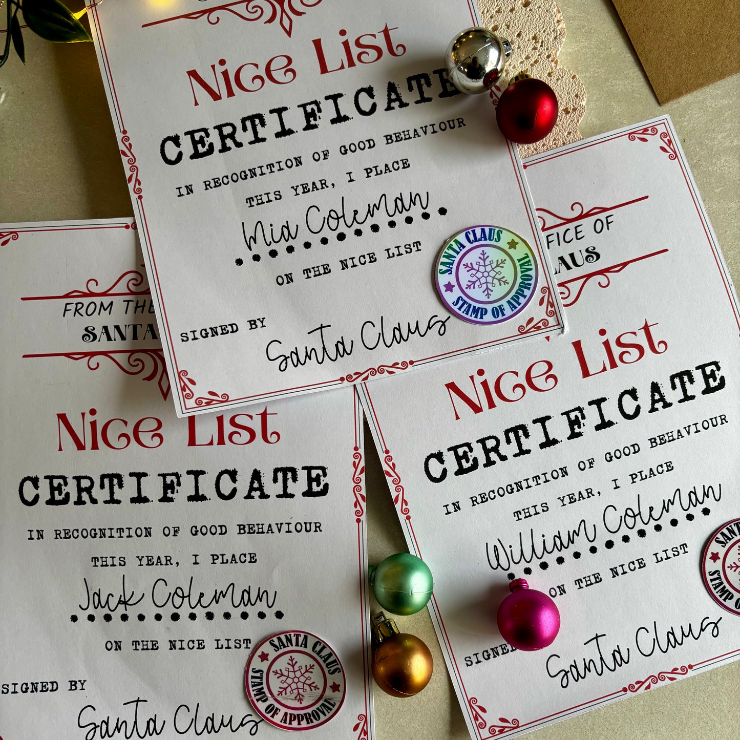 The Letter from Santa