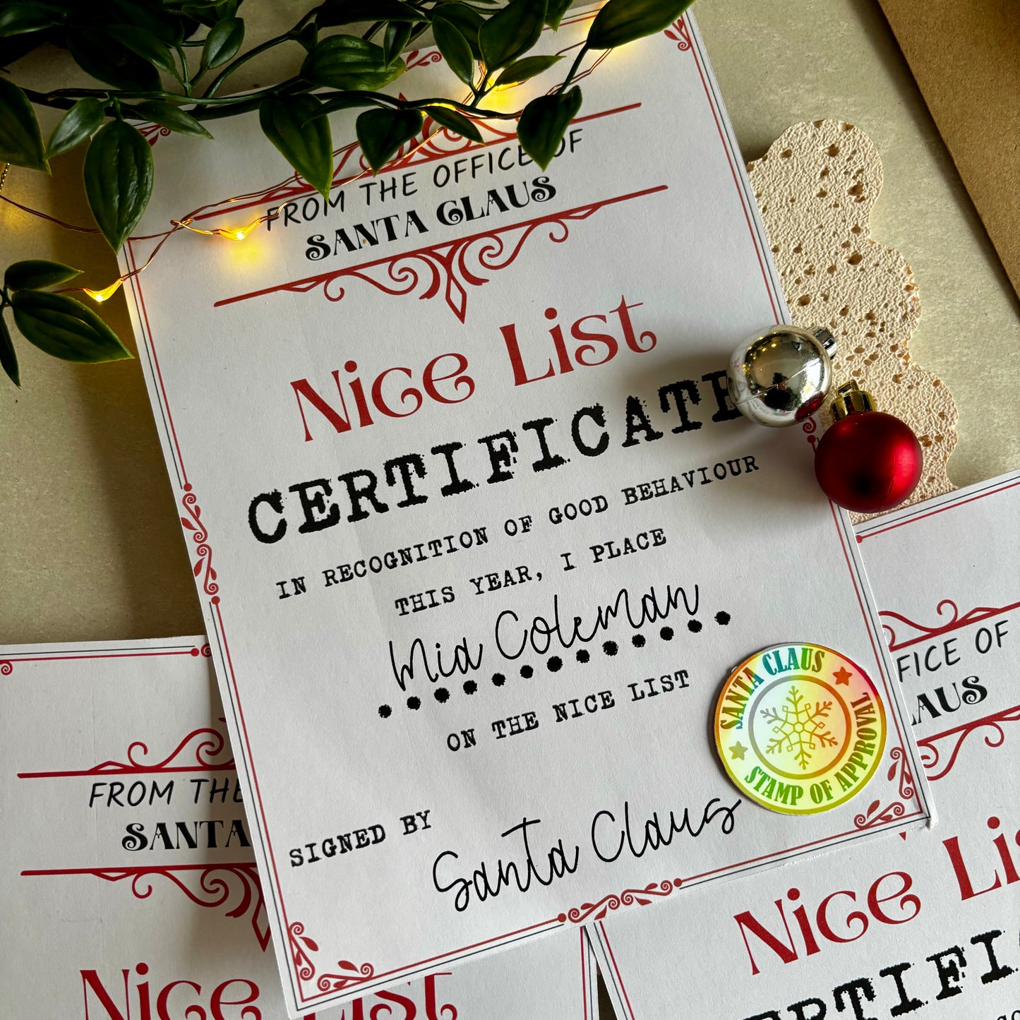 The Letter from Santa