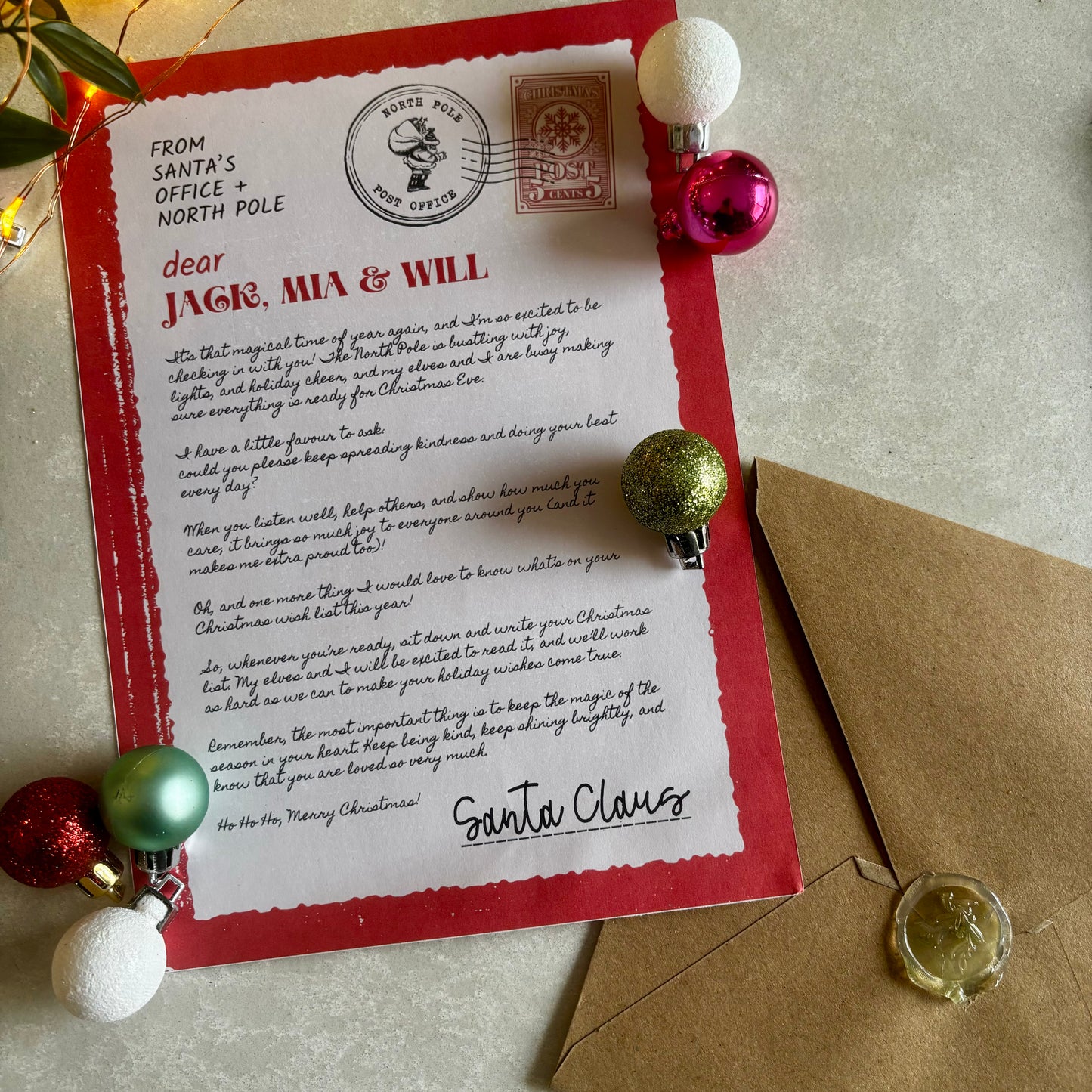 The Letter from Santa