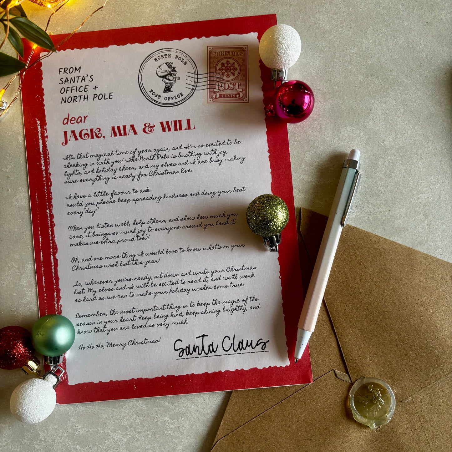The Letter from Santa