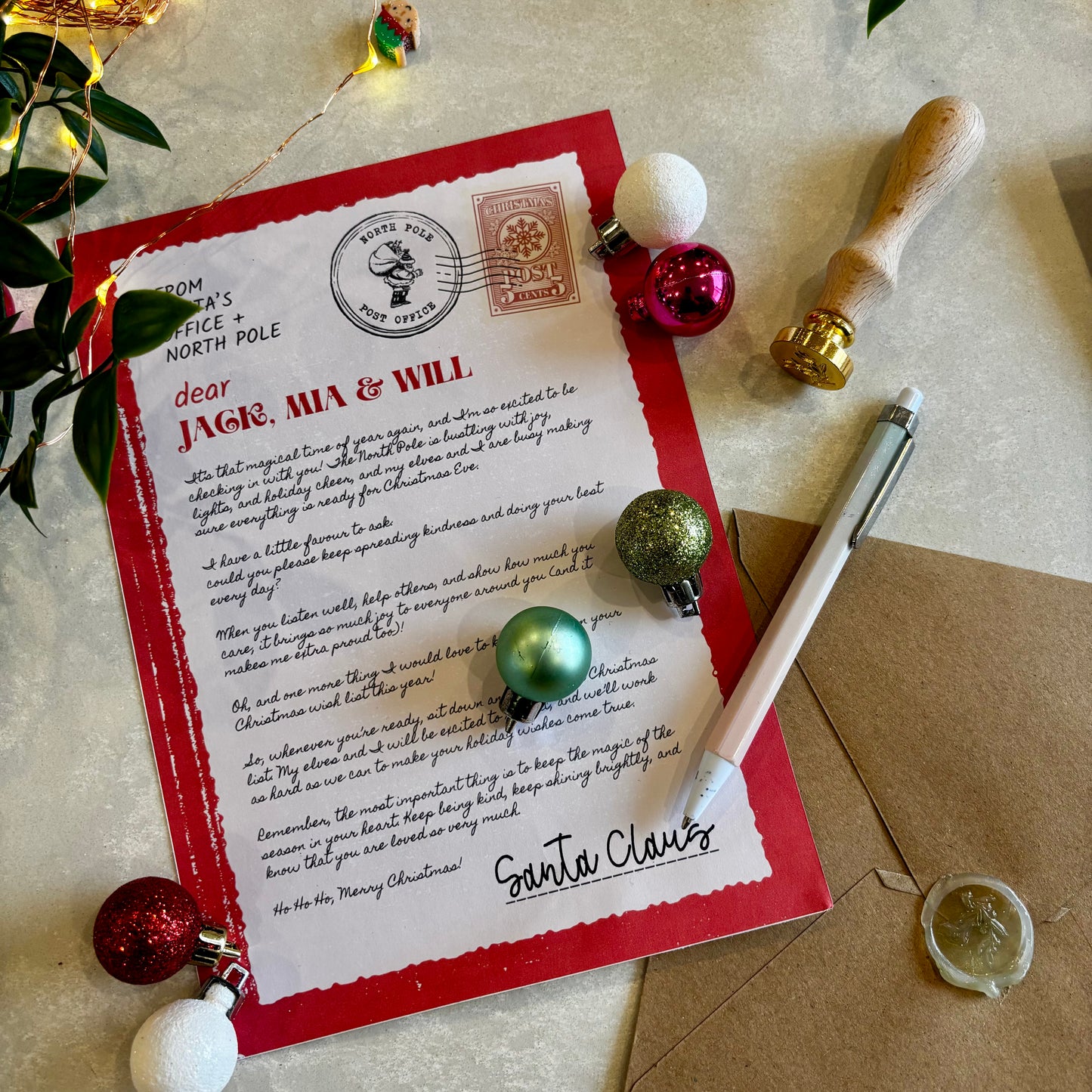 The Letter from Santa