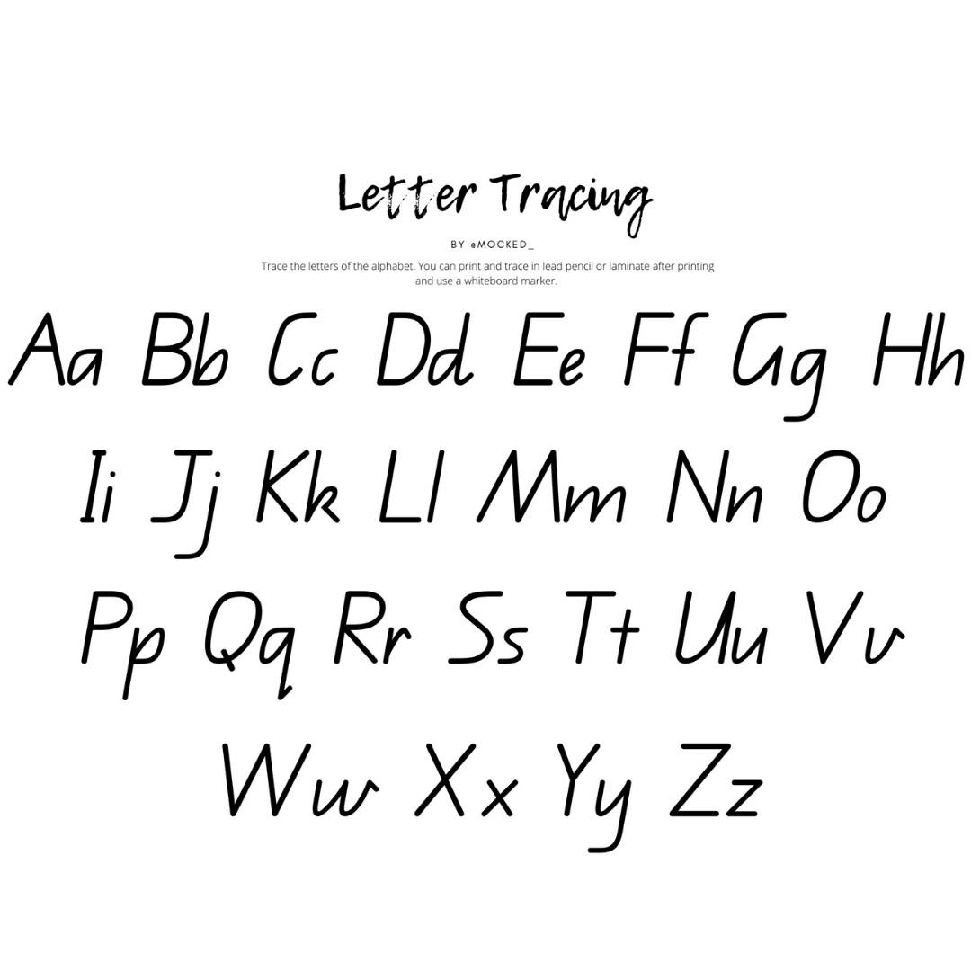 The Alphabet Tracing Pack