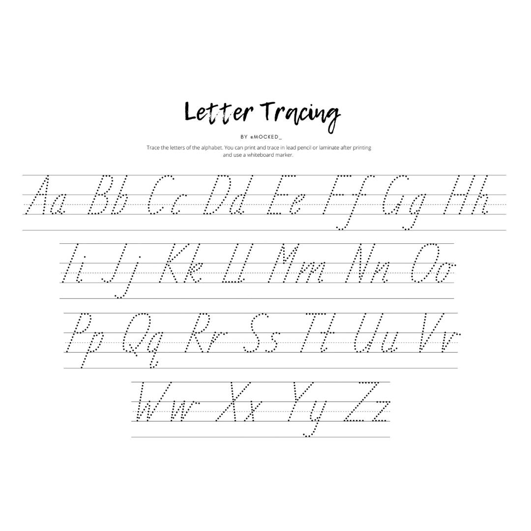 The Alphabet Tracing Pack