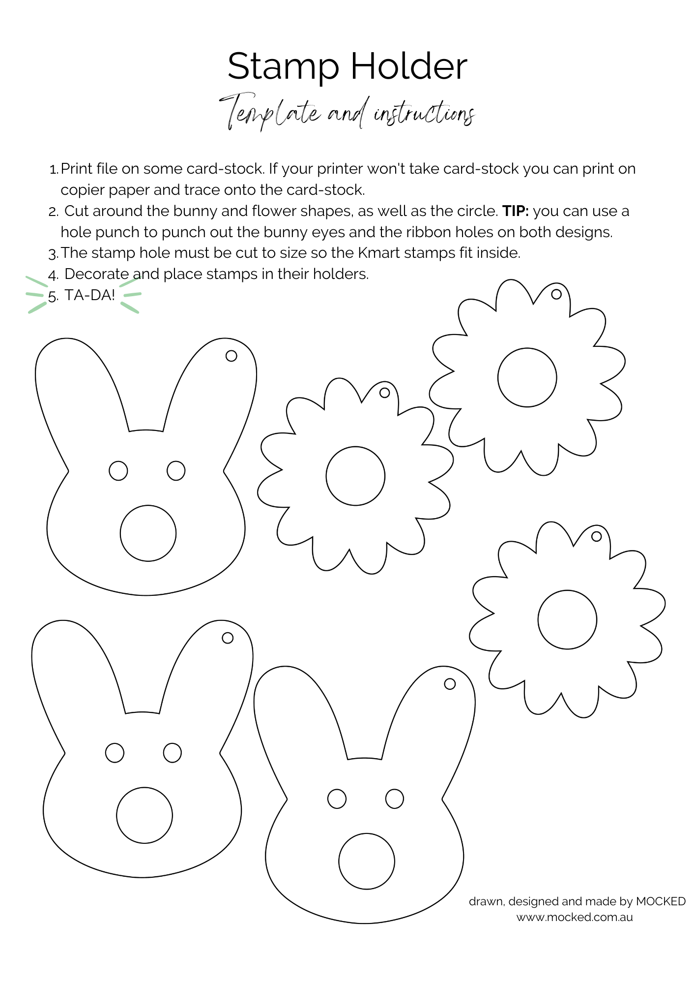 The Digital Stamp Holder {Easter Edition}