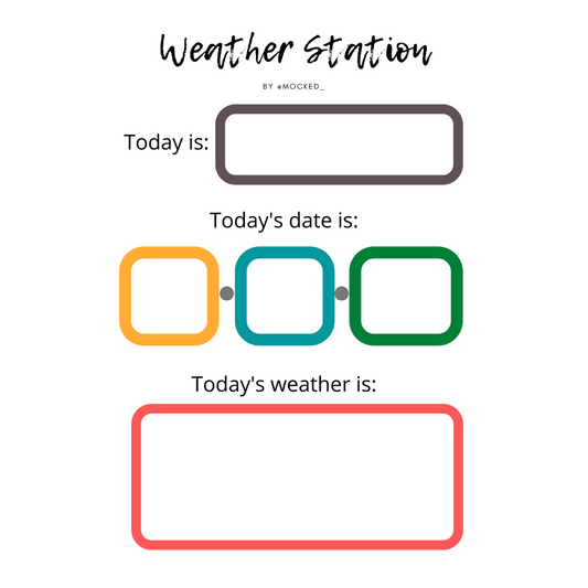 The Weather Station Worksheet