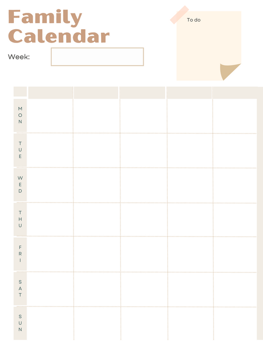 The Digital Family Weekly Planner