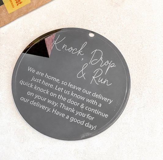 The Knock and Drop Plaque