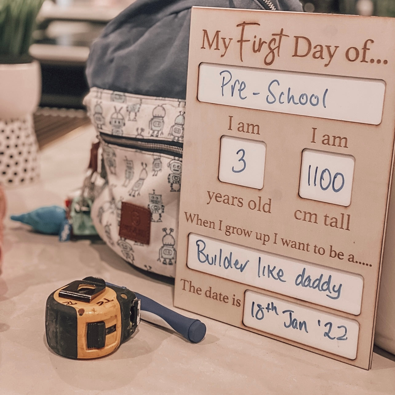 The First Day of School Board