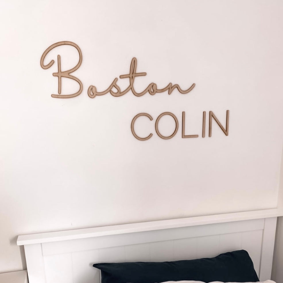 The Script Bedroom Plaque