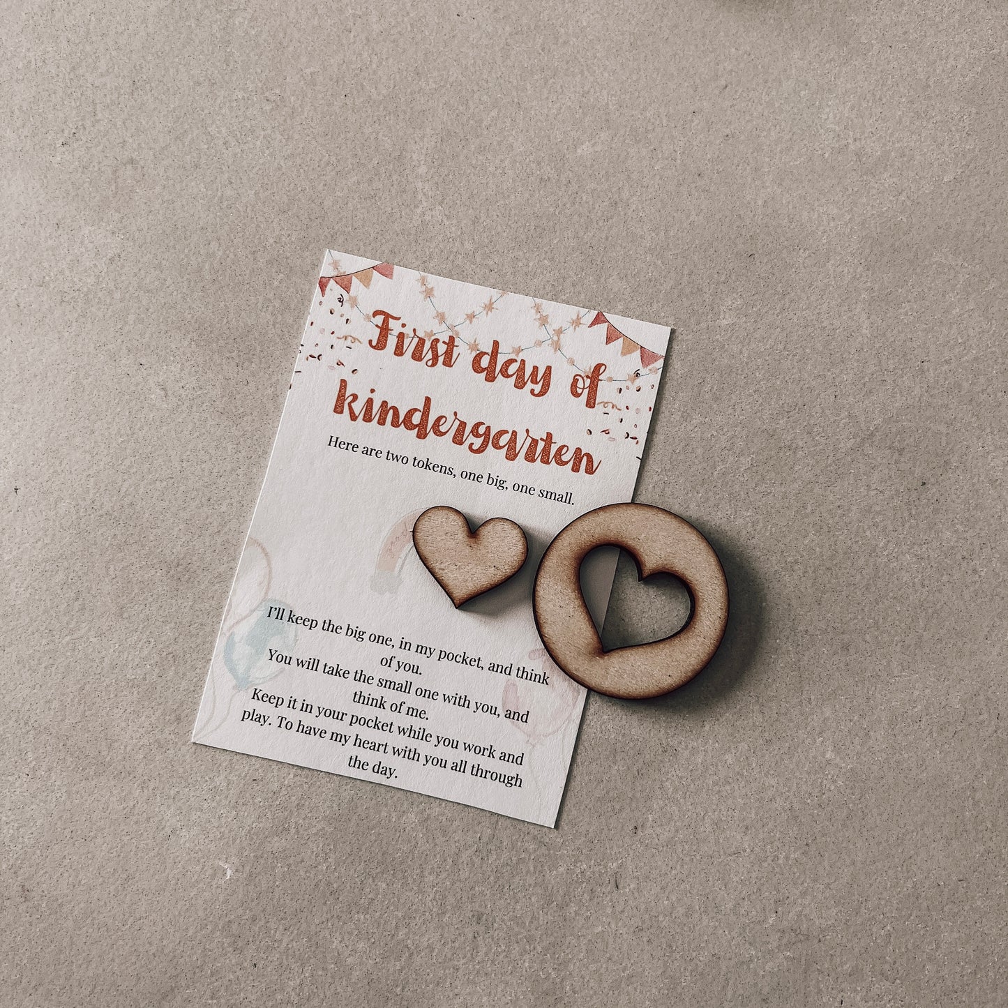 The First Day of Kindy Tokens