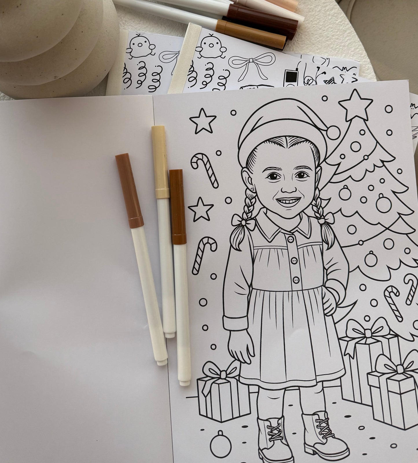 The Personalised Christmas Colouring Book