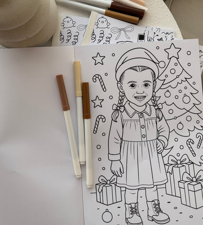 The Personalised Christmas Colouring Book