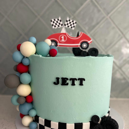 The Vinyl Overlay Cake Topper