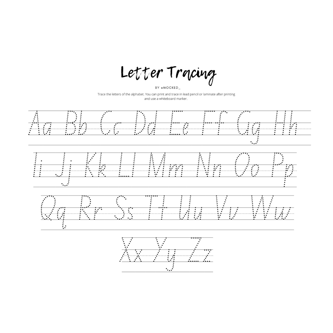 The Alphabet Tracing Pack