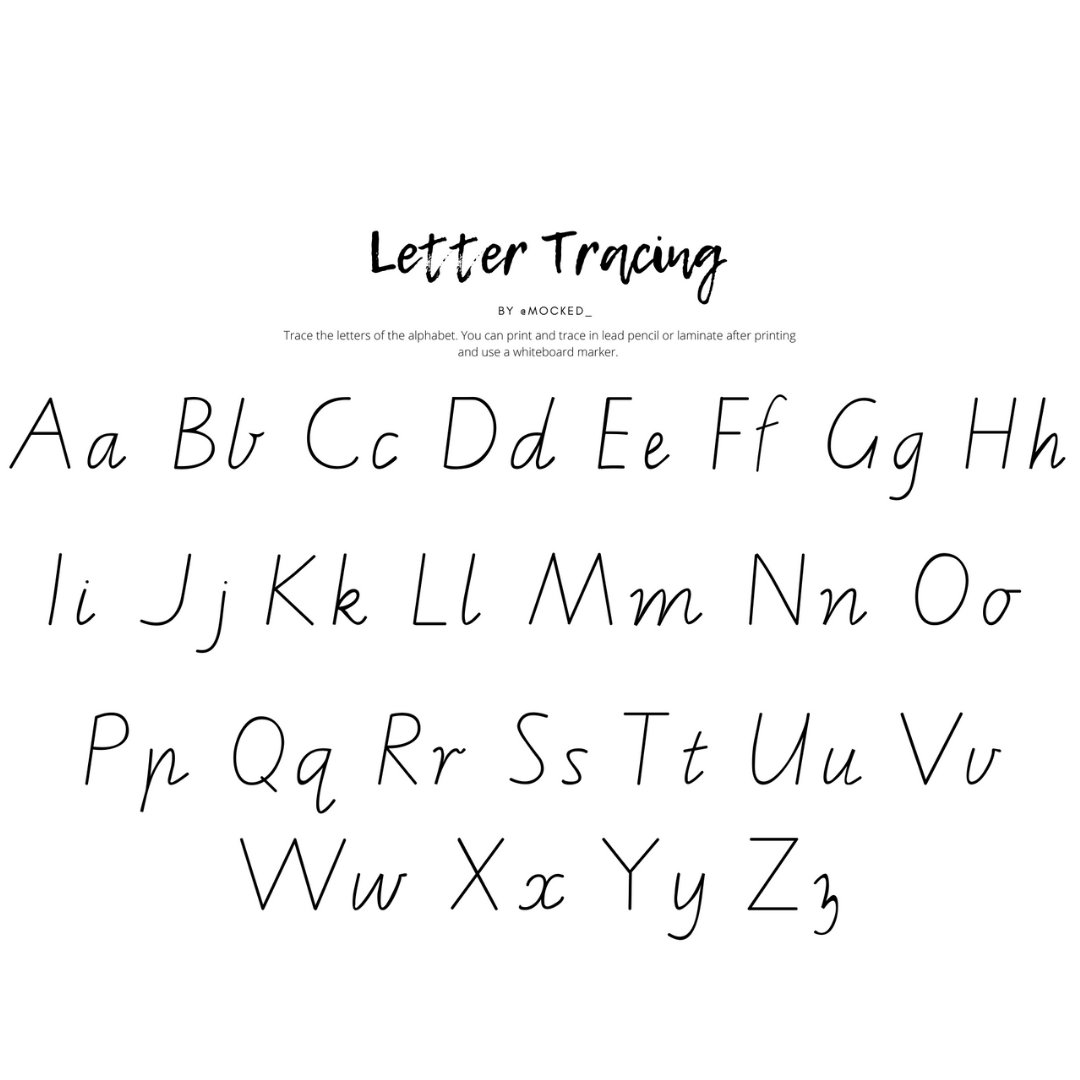 The Alphabet Tracing Pack
