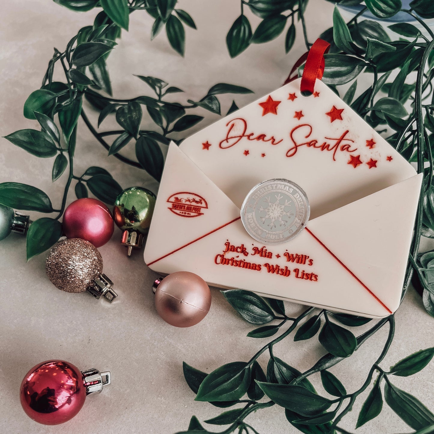 The Letter to Santa Decoration